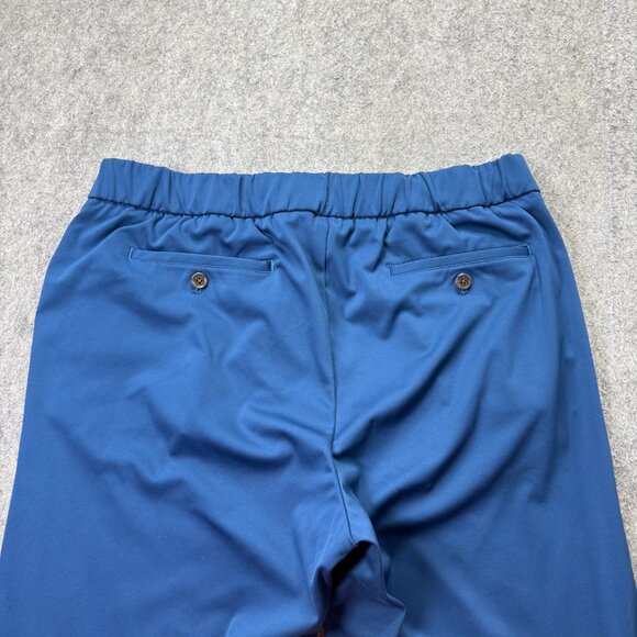 Bonobos Off Duty Pants Men L Blue 31" Elastic Waist Performance Tapered - Picture 8 of 16